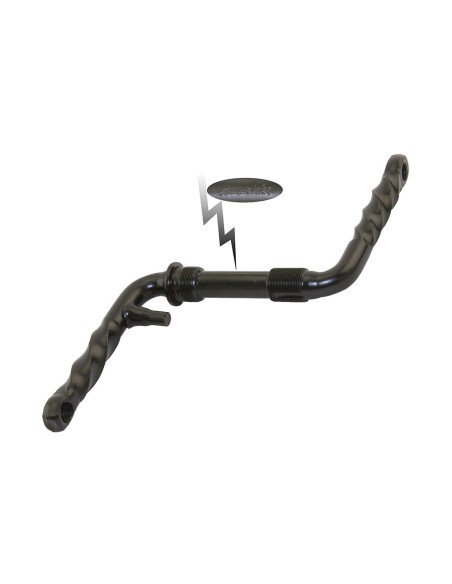 Lowrider Twisted One/Piece Crank 4 1/2" (115mm) Black.